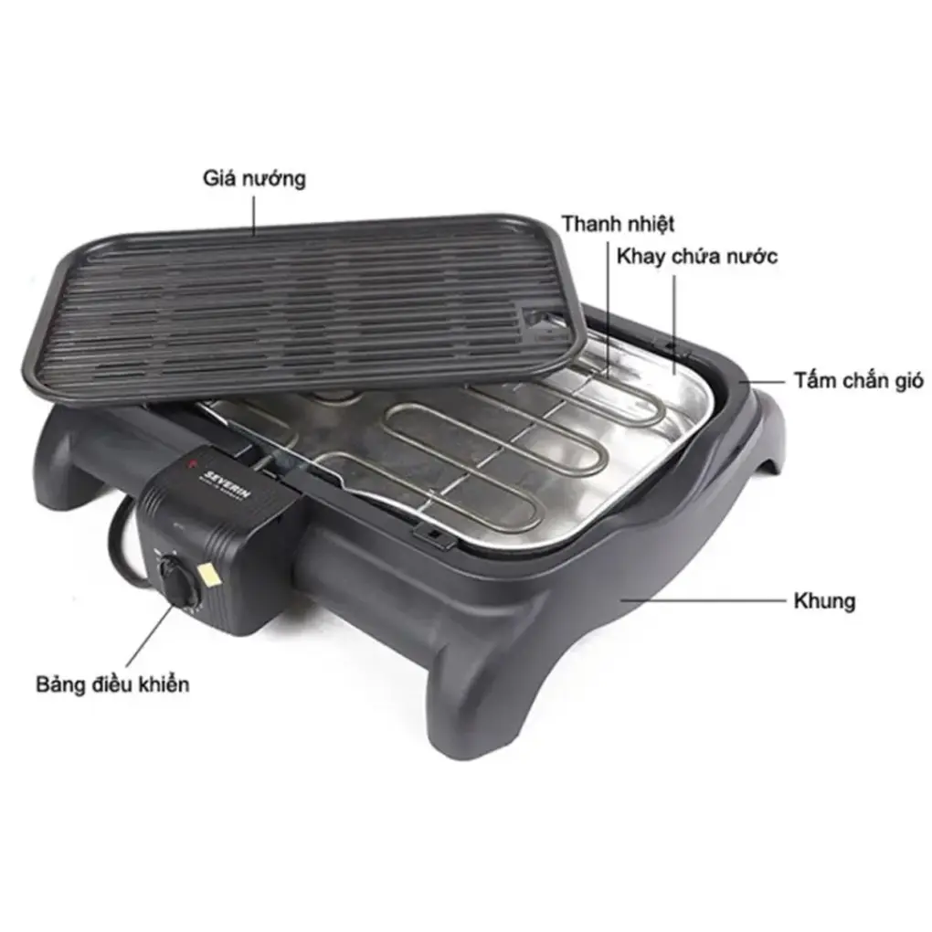 Vỉ nướng điện chống dính Severin PG 1525 2