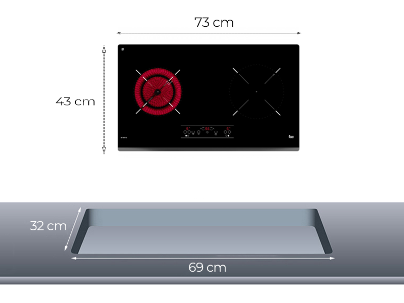 Bếp Từ - Hồng Ngoại Teka IZ 7200 HL 3800W - Châu Âu 0