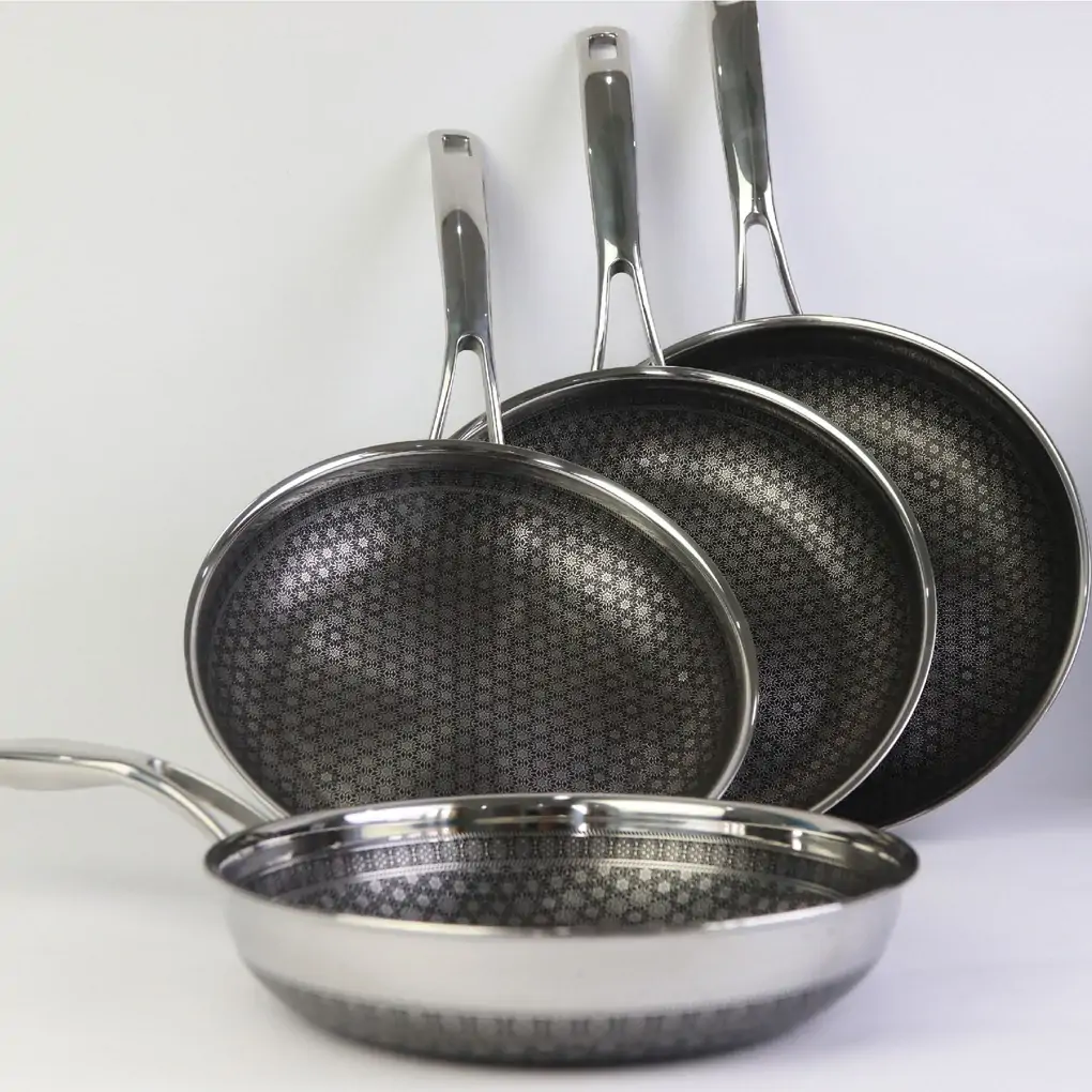 Chảo sâu lòng Noon Song inox 3 lớp đáy từ chống dính 2 mặt Kimscook 24 cm 0