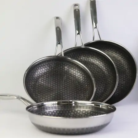Chảo sâu lòng Noon Song inox 3 lớp đáy từ chống dính 2 mặt Kimscook 24 cm 0