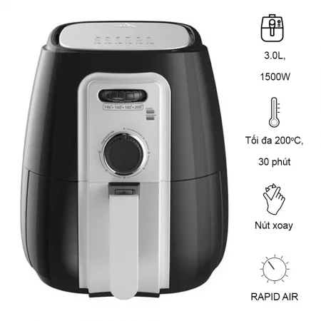 Nồi chiên không dầu Sunhouse SHD4025B 3 lít