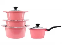 Bộ Nồi Chống Dính Đáy Từ 4 Món Ecoramic GEIH4 24-22-20-18cm