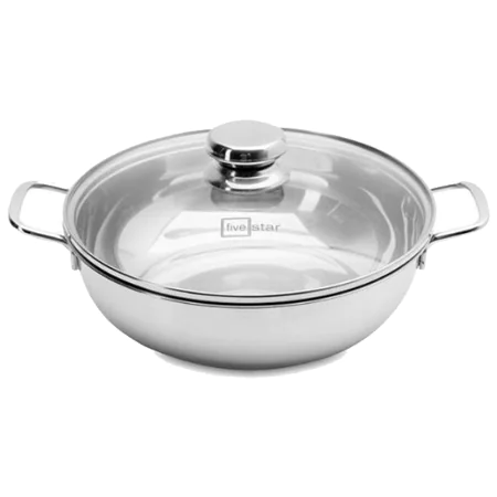 Chảo inox đa năng 3 đáy Fivestar NK N24-UM 24 cm 0