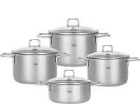 Bộ nồi 4 món Fissler Hamburg 081-110-04-000 24-20-20-16 cm - Nhập Khẩu Đức