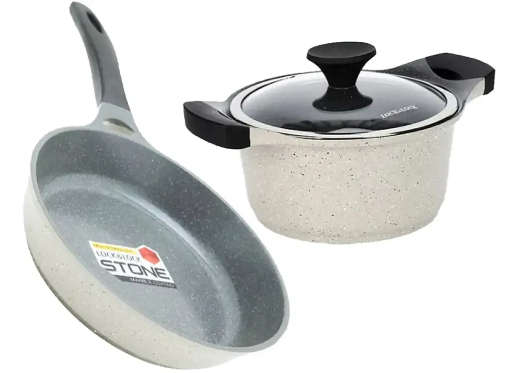 Bộ nồi chảo Lock&Lock Vitamin Stone LCA6244DS02