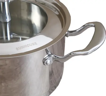 Bộ NồI Inox 304 Cao Cấp 5 Đáy Sunhouse SHG2503MSA 2