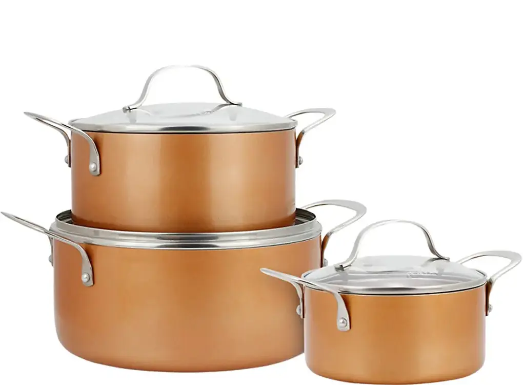 Bộ nồi phủ sứ an toàn đáy từ Elmich Royal Classic EL-3700 16-20-24 cm