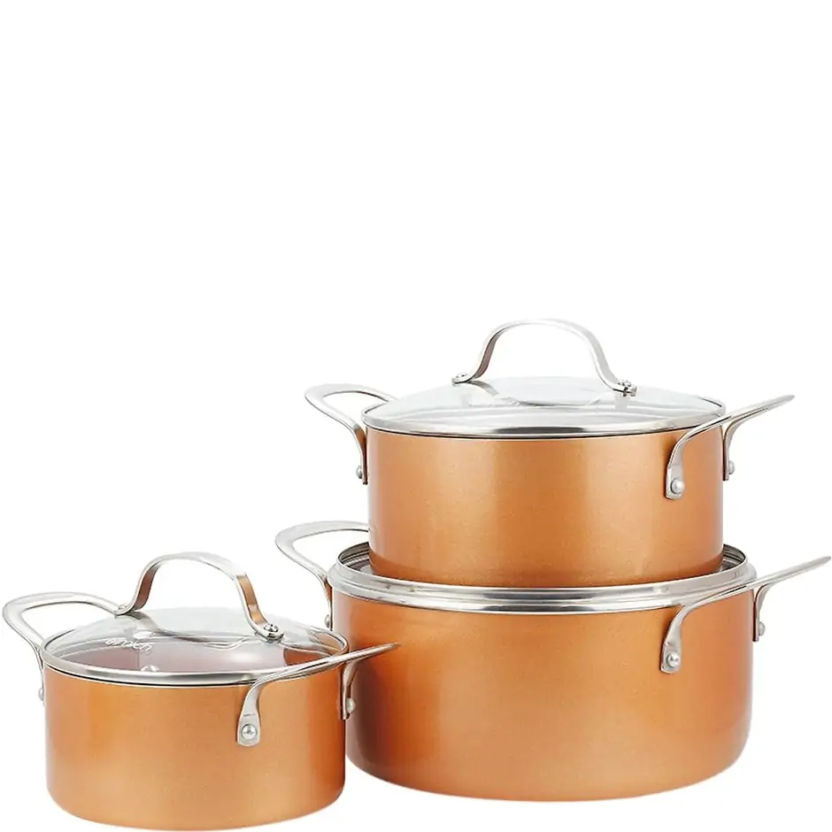 Bộ nồi phủ sứ an toàn đáy từ Elmich Royal Classic EL-3700 16-20-24 cm 4