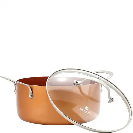 Bộ nồi phủ sứ an toàn đáy từ Elmich Royal Classic EL-3700 16-20-24 cm 6