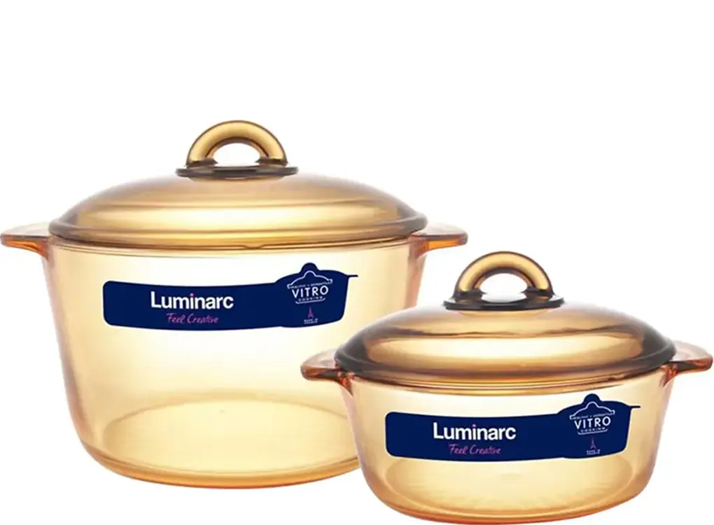 Bộ nồi thủy tinh Luminarc Amberline Granite