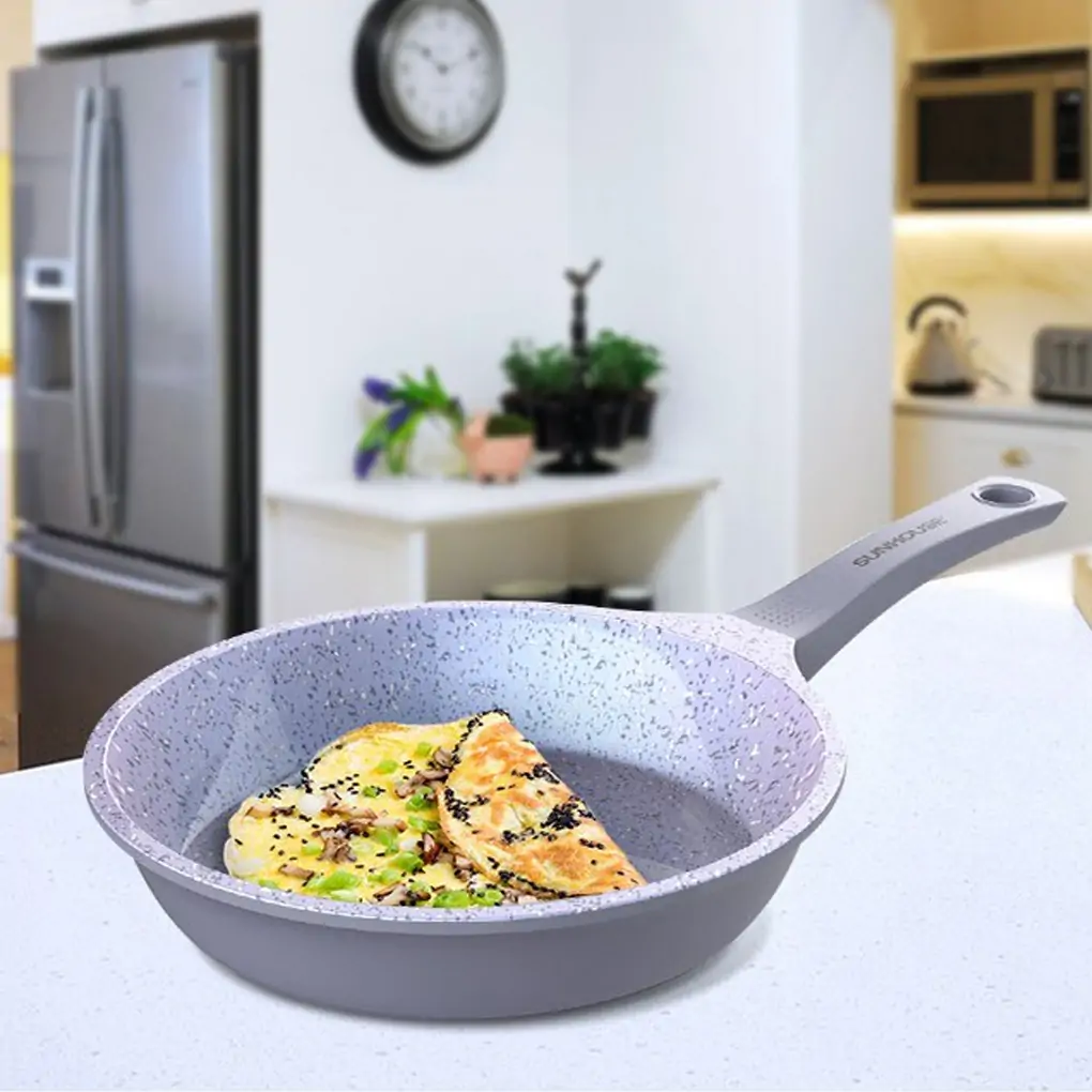 Chảo chiên vân đá đáy từ Sunhouse Mama SHG1124MMA 24 cm 3