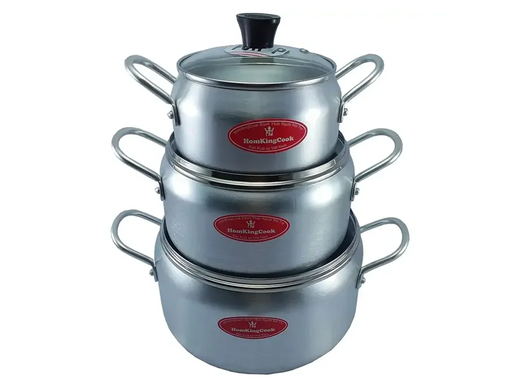 Bộ nồi 3 món King Cook HT06KC 16-20-24 cm