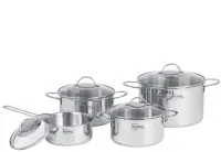 Bộ nồi cao cấp 4 món Fivestar NK 3 Lớp FS08GPLUS-16cm-18cm-20cm-24cm 16-18-20-24 cm