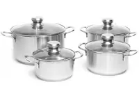 Bộ nồi inox 304 4 món Fivestar FS08CG(304)-16cm-18cm-20cm-24cm 16-18-20-24 cm