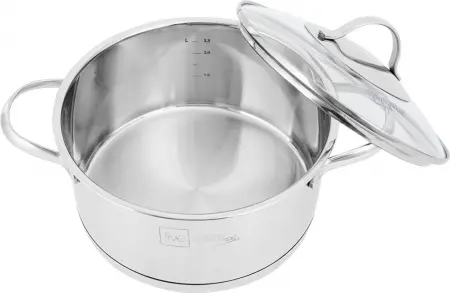 Bộ nồi inox 304 Fivestar Kiểu Silic FS10CG2-x2(16cm)-x2(20cm)-24cm 0 1