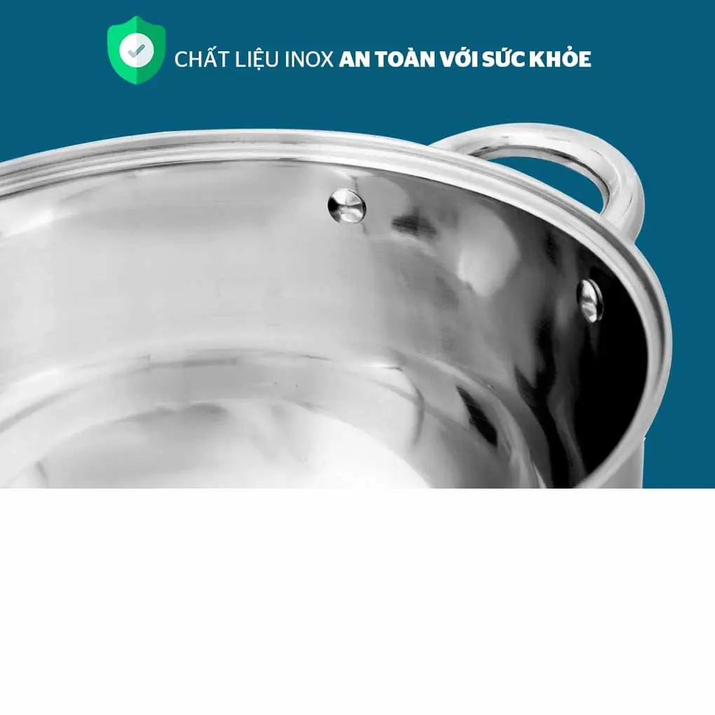 Bộ nồi inox 3 đáy Sunhouse SH334 16-20–24 cm 9