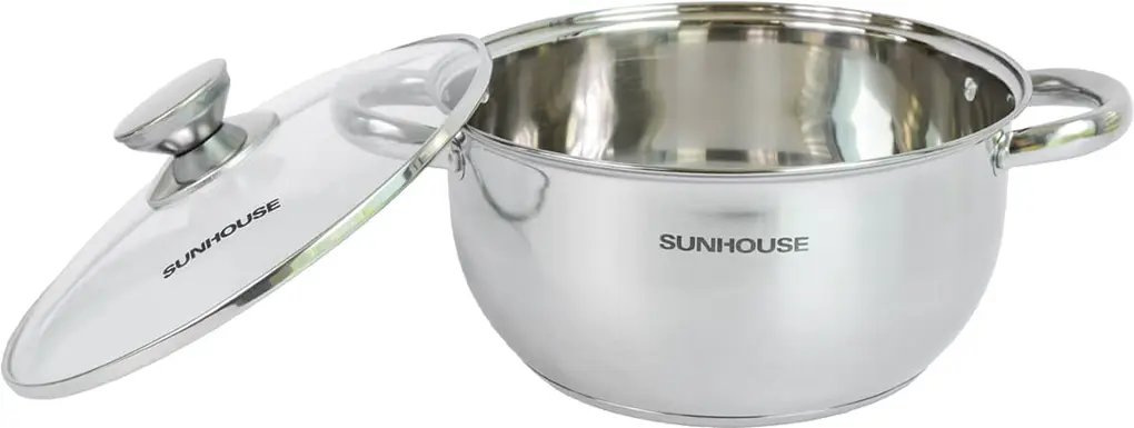 Bộ nồi inox 3 đáy Sunhouse SH334 16-20–24 cm 6