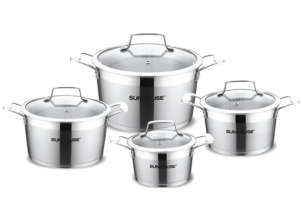 Bộ nồi inox 5 đáy Sunhouse SH783 16-20-24-28 cm