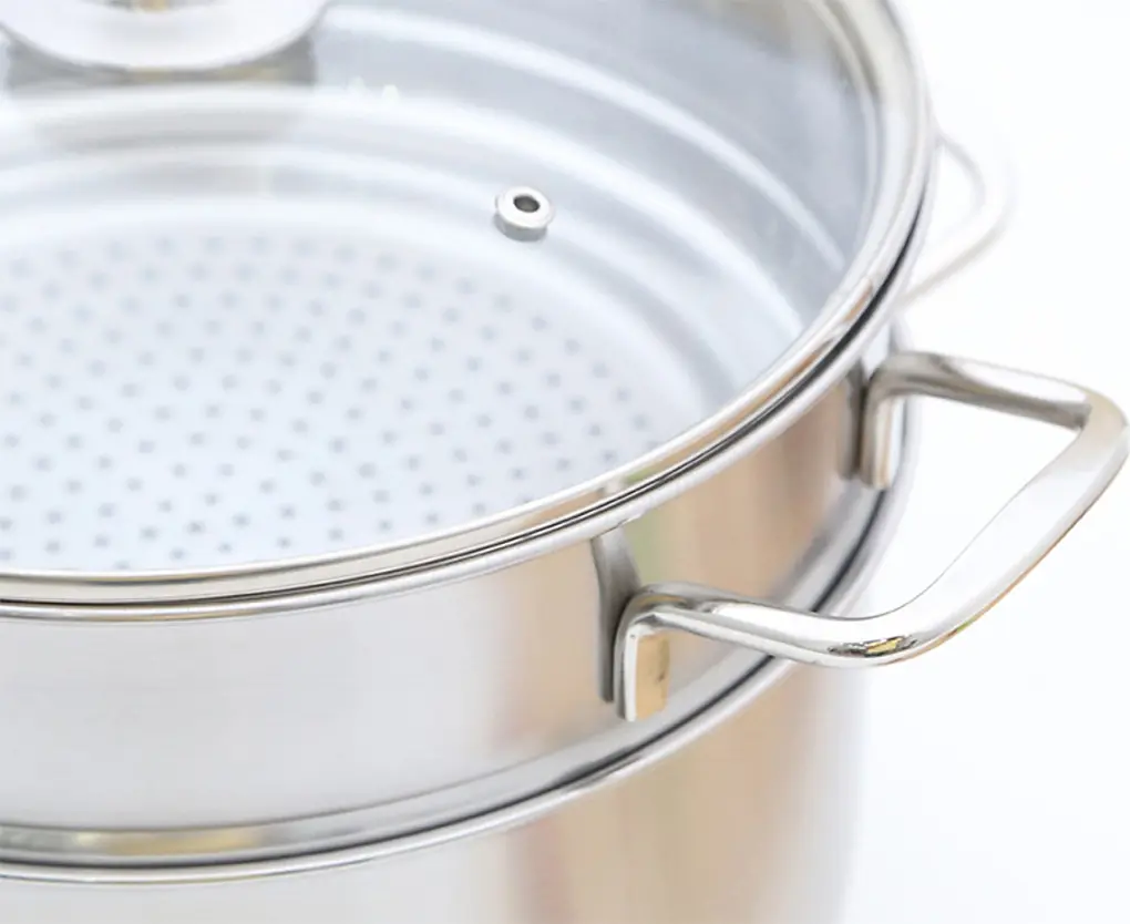 Bộ nồi 3 đáy nắp kính 5 món Fivestar FS08CG1 20-24-18-24-24 cm 4