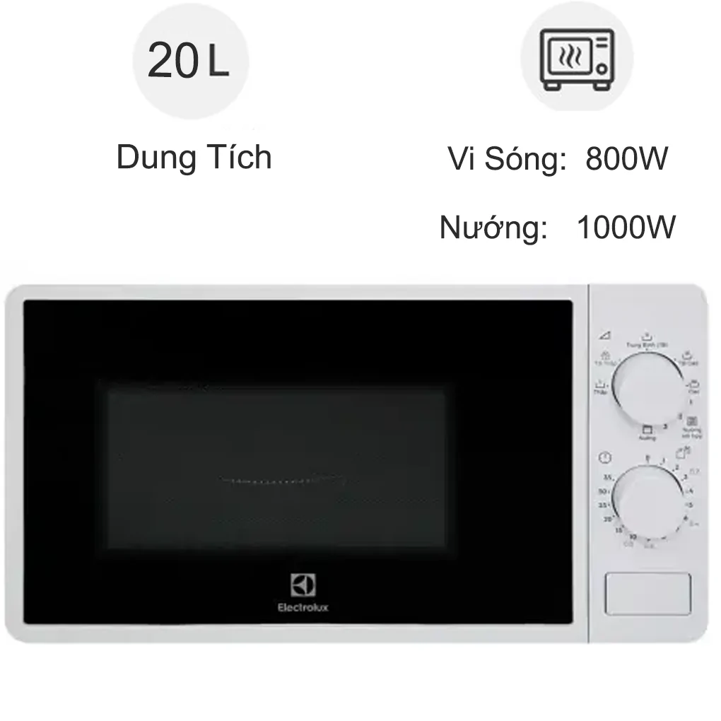 Lò vi sóng Electrolux EMG20K38GWP 20 lít