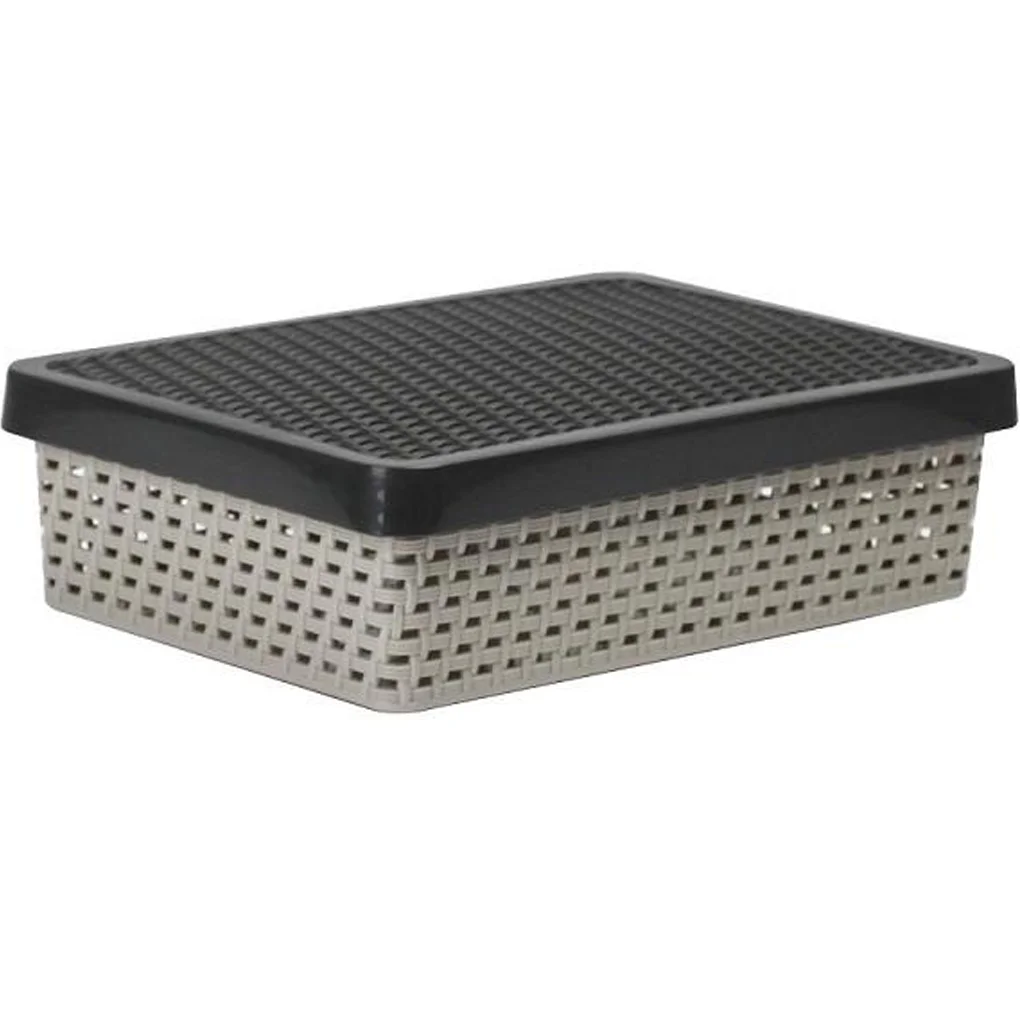 Rổ SENN (XS) Có Nắp HH-2087L Xám