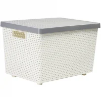 Rổ SENN (XL) Có Nắp HH-2097L Kem Xám