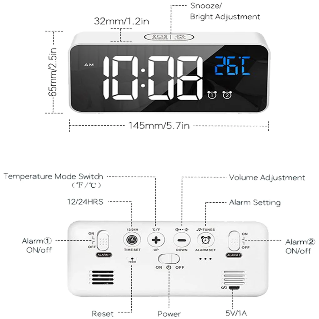 Đồng Hồ Để Bàn ECO-TCL-6 0