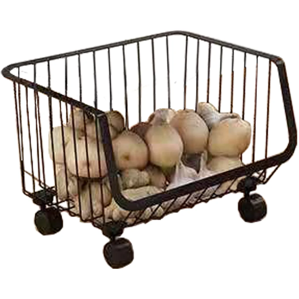 Rổ Kim Loại Có Bánh Xe ECORS02A