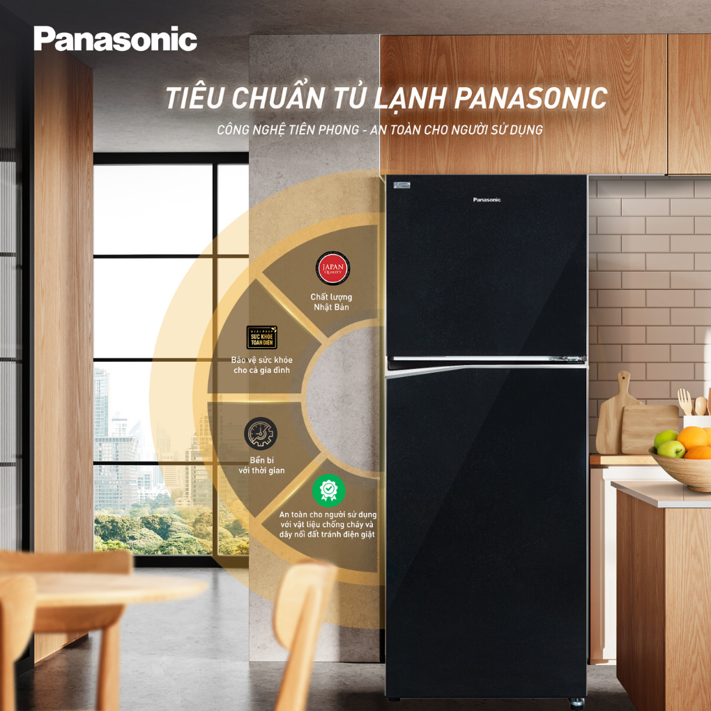 Tủ Lạnh Panasonic Inverter 268 Lít NR-TV301VGMV 0