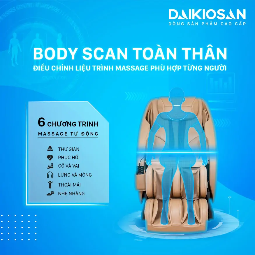 Ghế massage Daikiosan DKGM-10001 8