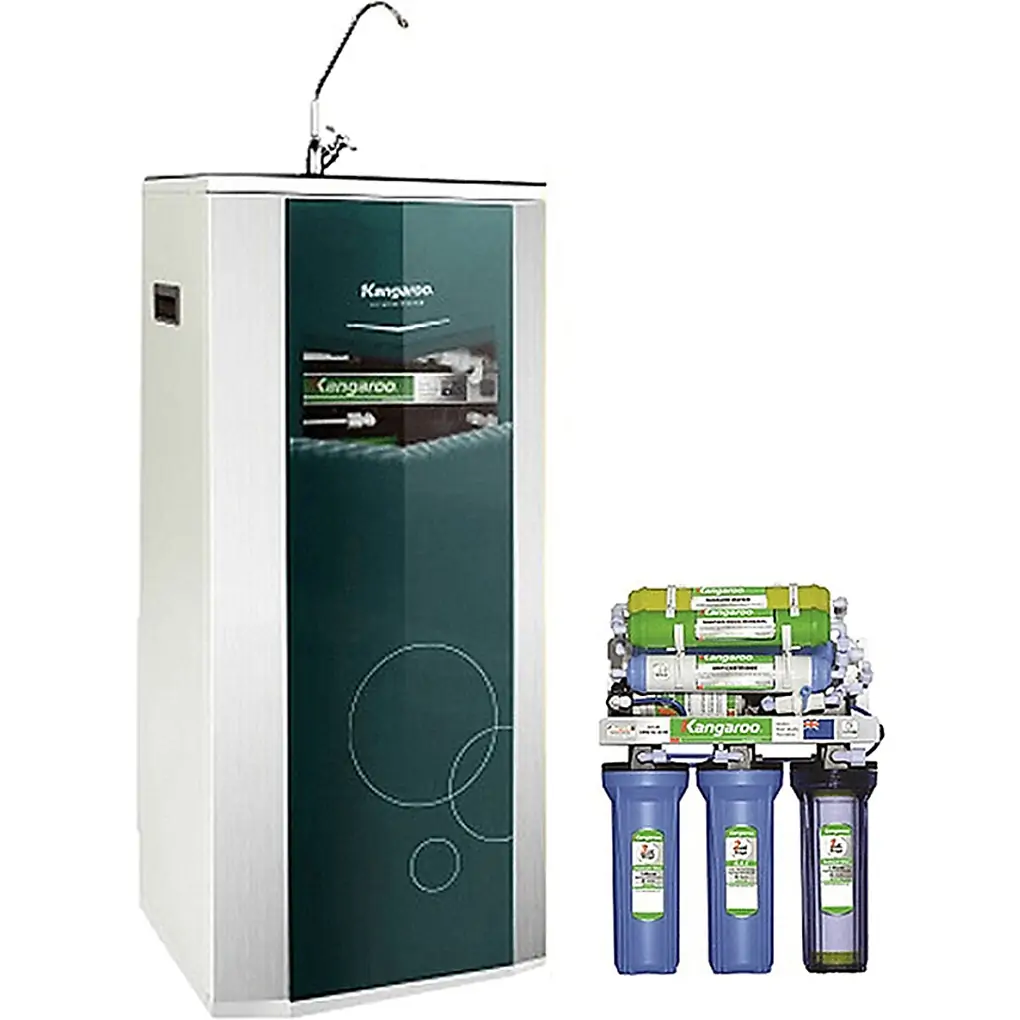 Máy lọc nước R.O Kangaroo KG108A VTU Xanh 8 lõi 0