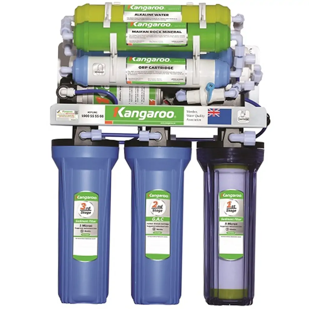 Máy lọc nước R.O Kangaroo KG108A VTU Xanh 8 lõi 1