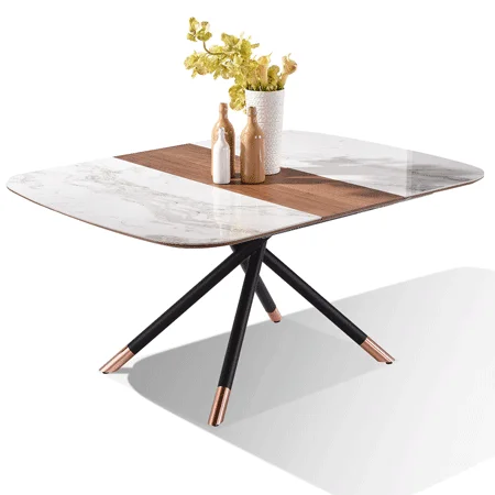 Bộ Bàn Ăn (Mở Rộng) Cẩm Thạch Grand T171039B-A + 4 Ghế ăn Grand DC181050A