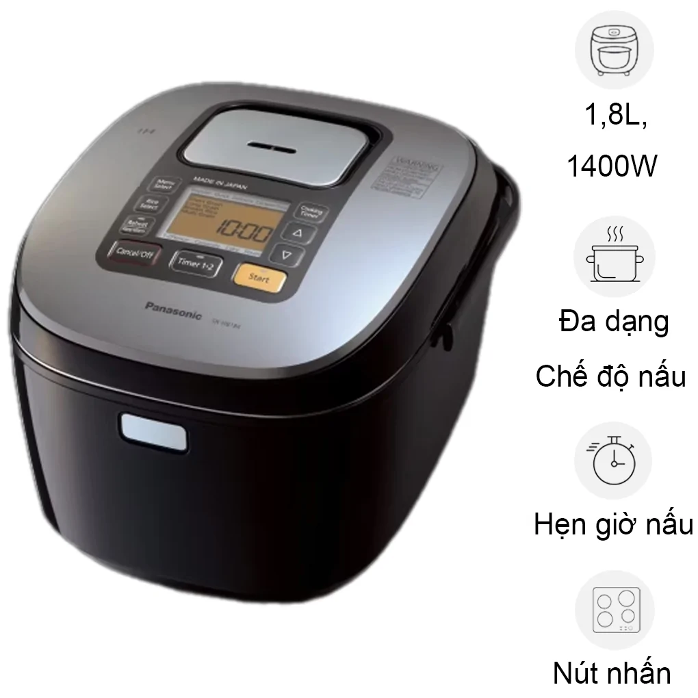 Nồi Cơm Điện Cao Tần Panasonic SR-HB184KRA 1.8 lít
