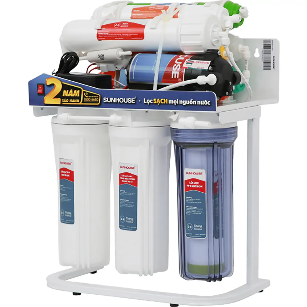 Máy lọc nước R.O không vỏ Sunhouse SHA88117KV 10 lõi 0