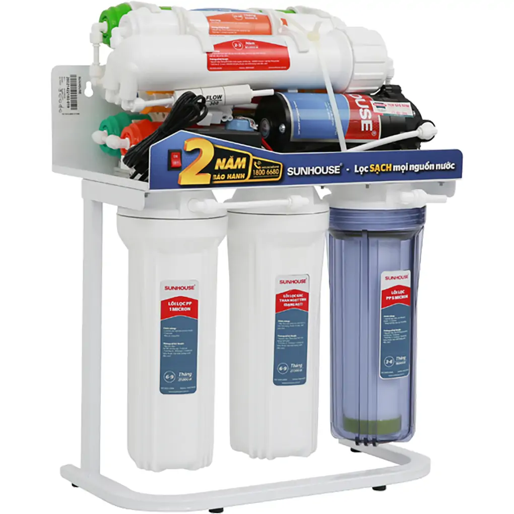Máy lọc nước R.O không vỏ Sunhouse SHA88117KV 10 lõi 1