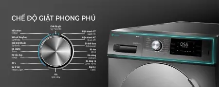 Máy Giặt Casper Inverter 12.5 Kg WF-125I140BGB 3