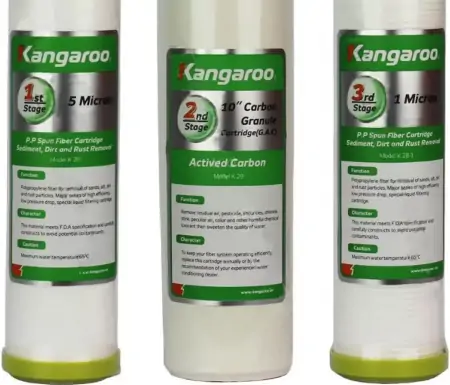 Bộ 3 lõi lọc Kangaroo 1,2,3 3 lõi 0