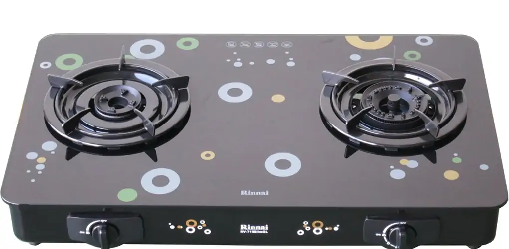 Bếp gas đôi Rinnai RV-715SLIM (GL-Bubble)