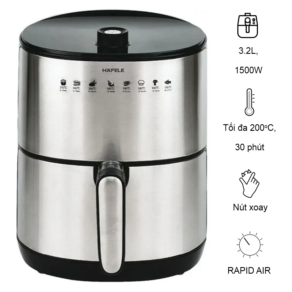 Nồi chiên không dầu Hafele AF-68A 3.2 lít