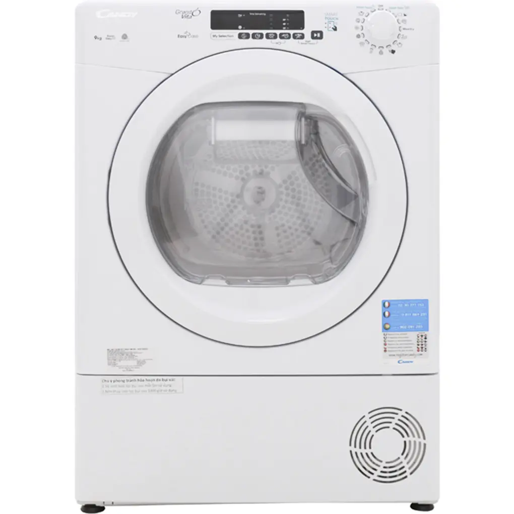 Máy Sấy Ngưng Tụ Candy 9 Kg GVS C9DE-S