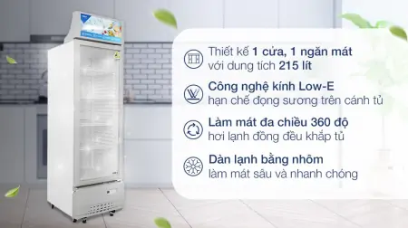 Tủ Mát Aqua 235 Lít AQS-AF340S 0
