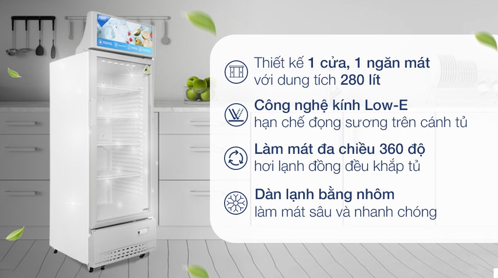 Tủ Mát Aqua 300 Lít AQS-AF400S 0