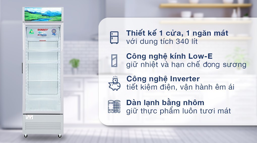 Tủ Mát Sanaky Inverter 340 Lít VH-408K3L 0