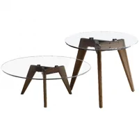 Bộ Bàn Coffee MOON NS0192 0.8M Và NS0192 0.5M Sồi