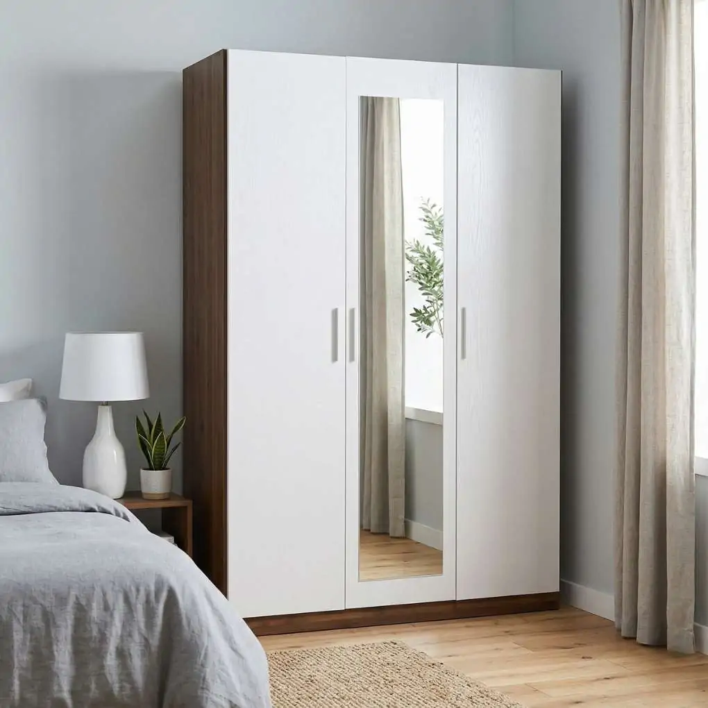 Tủ Áo 3 Cửa Queen NS03051-3 Walnut