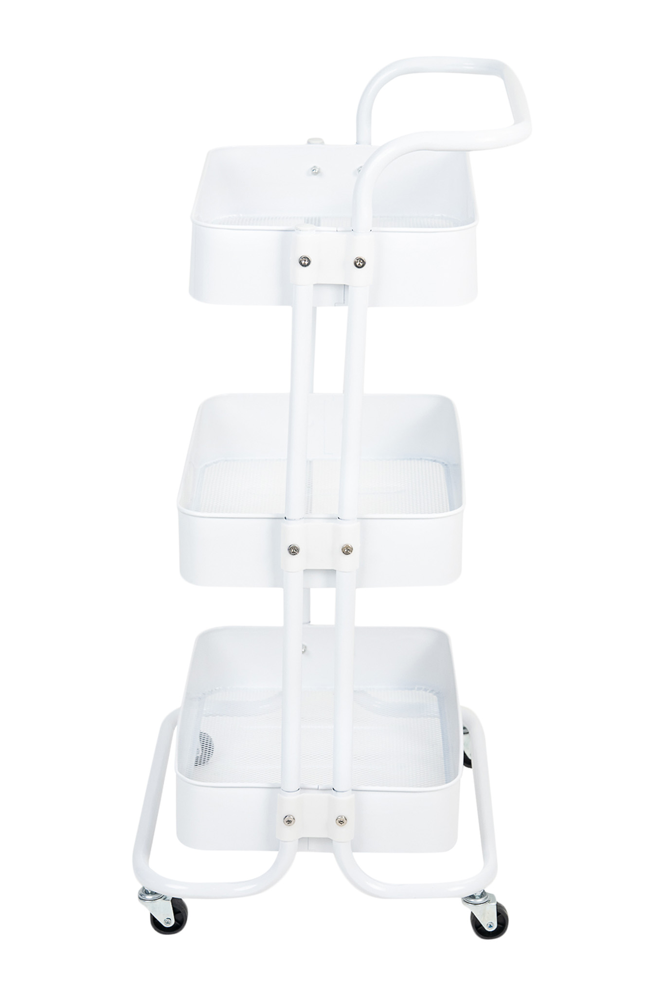 Kệ Xếp 3 Tầng Kim Loại Có Bánh Xe ECOSF3 Trắng 1