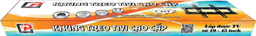 Khung treo Tivi cố định Cảnh Phong C43T từ 19-43 inch 2