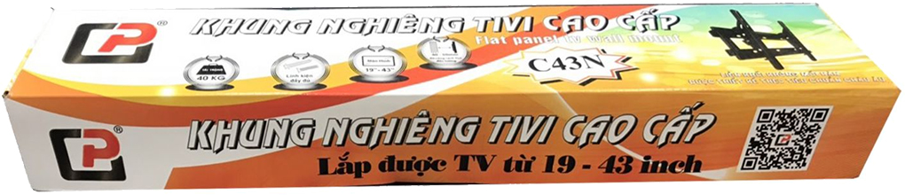 Khung treo Tivi nghiêng Cảnh Phong C43N từ 19-43 inch 2