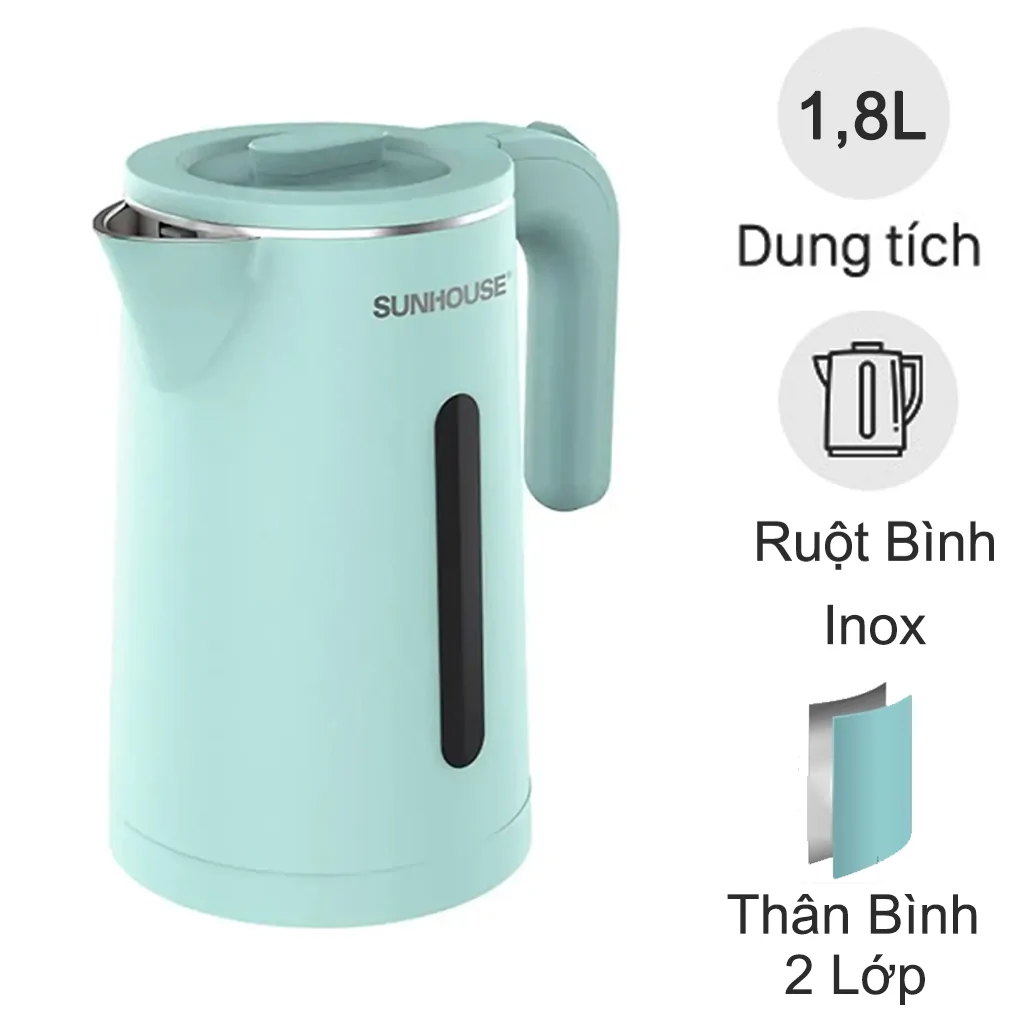 Bình đun siêu tốc inox 2 lớp SHD1351